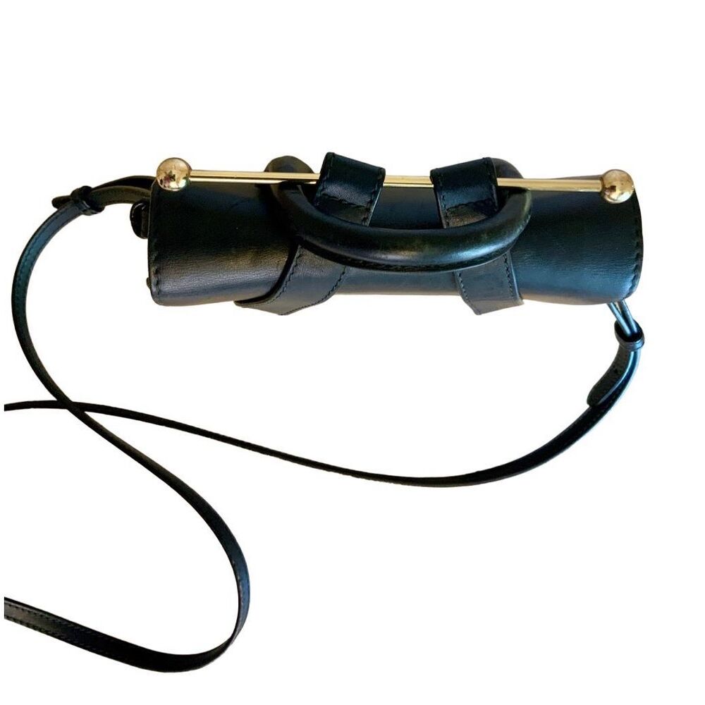 Strathberry Nano Tote - Black leather mini bag crossbody - Picture 6 of 15